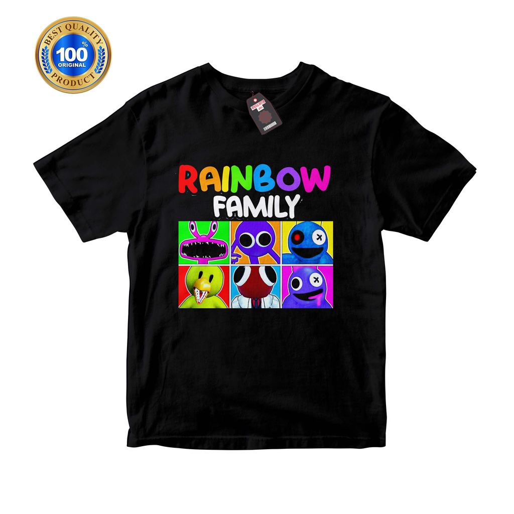 KAOS ANAK RAINBOW FRIENDS UNISEX LENGAN PENDEK