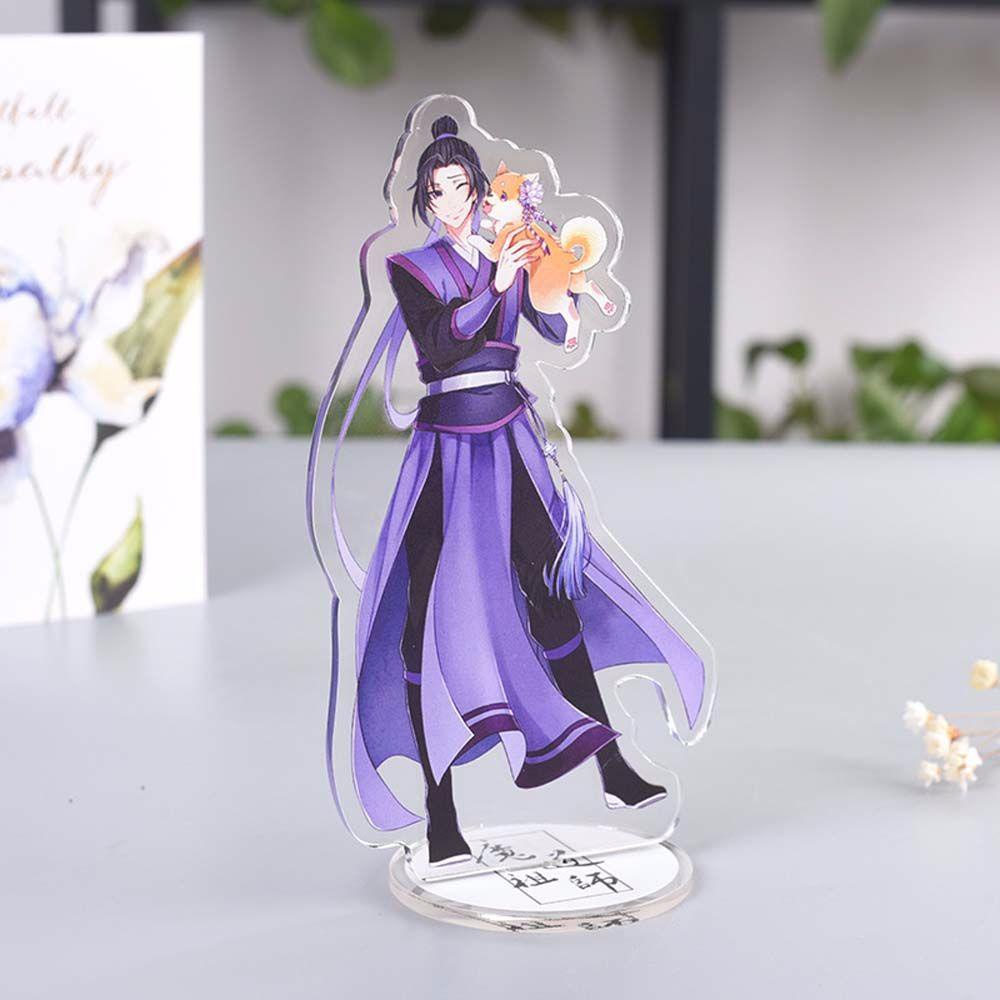 Augustina Mo Dao Zu Shi Jin Ling Jiang Cheng Dekorasi Mainan Koleksi Model Action Figure Wei Wuxian Desktop Standing Kartu Figure Model Plat