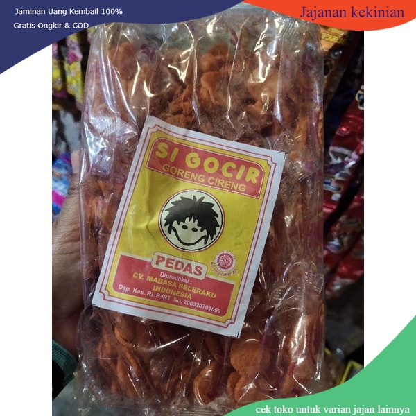 

si gocir isi 20pcs-cireng goreng pedas-makanan pedas-snack pedas-camilan pedas-cireng pedas-sncak pedas