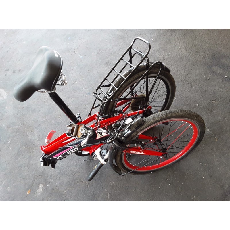sepeda lipat 20 exotic 6 speed shimano second mulus