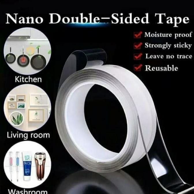 

Open Ds] Nano Magic Double Tape Bening Tahan Air 30Mm X 5M Super Kuat