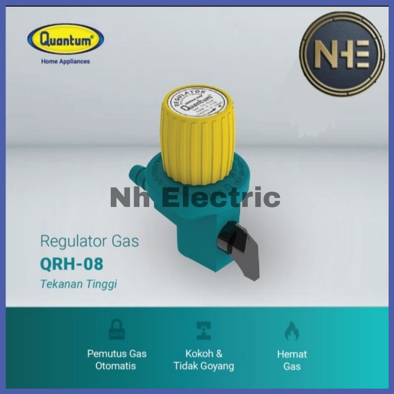 Regulator Gas LPG Non Meter Putar Quantum - Regulator Putar Non Meter Quantum - Regulator Gas High Pressure Quantum - Regulator Gas Tekanan Tinggi Quantum Non Meter QRL08