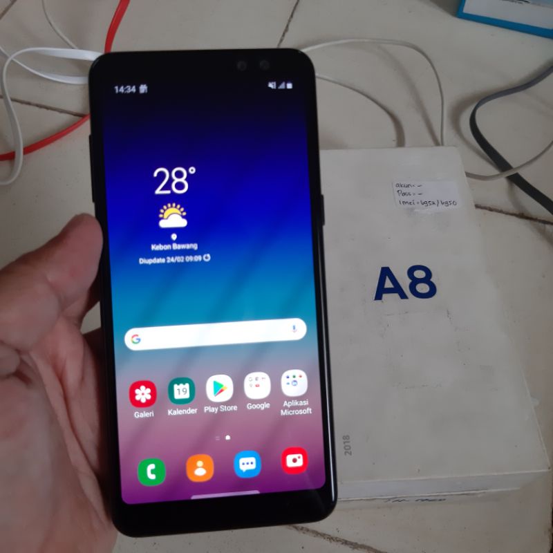 Samsung Galaxy A8 2018 Ram 4/32gb 4G LTE NFC second berkualitas