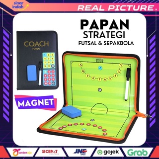 Papan Strategi Pelatih Tactic Board Magnet Sepakbola Futsal Soccer Coach Board