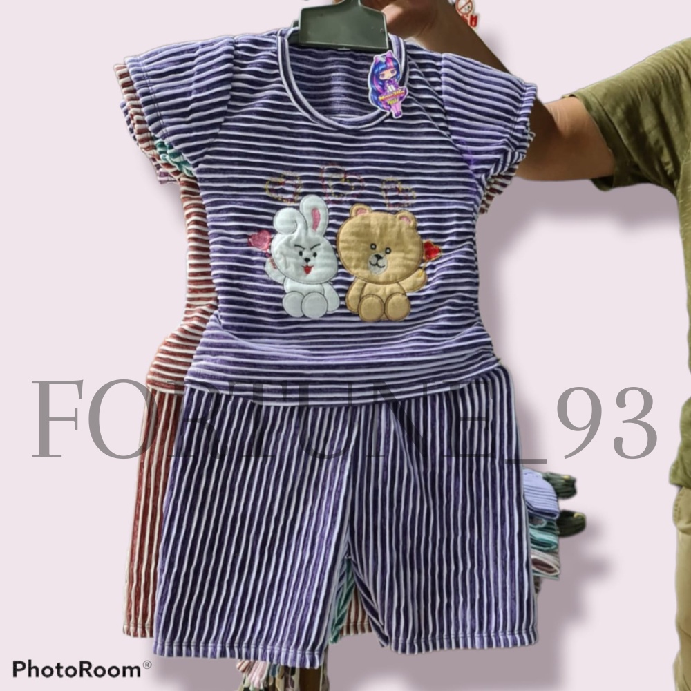Baju Setelan Anak Perempuan /Cewek / Set Lucu Anak Perempuan/ Cewek Usia 1 -3 Tahun viral tiktok