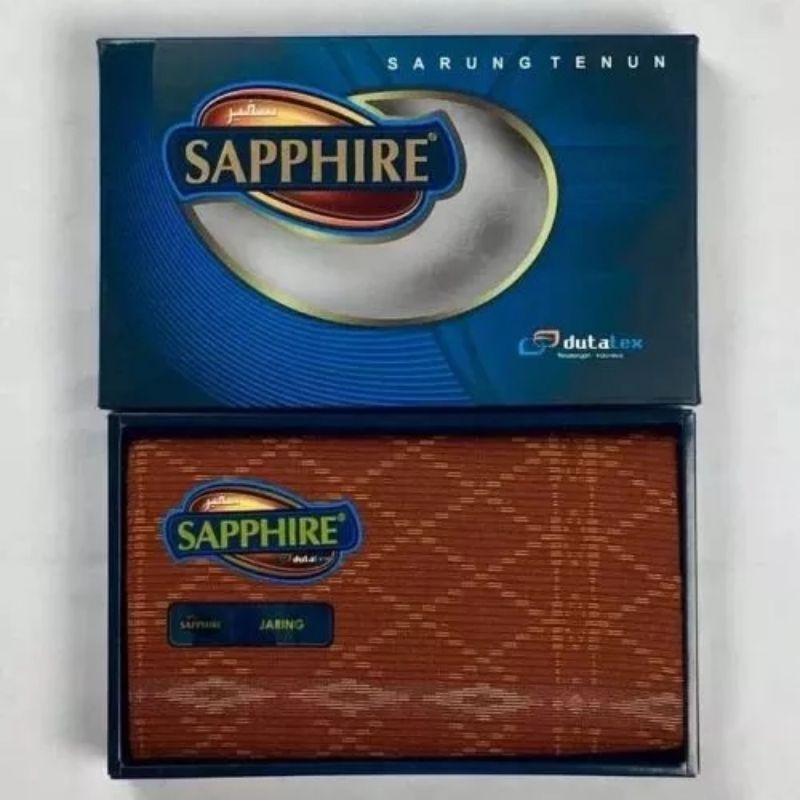 Sarung Tenun Sapphire Motif Jaring