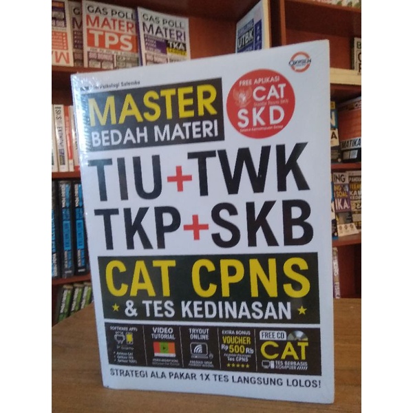 Jual Master Bedah Materi TIU + TWK TKP + SKB Cat Cpns & Kedinasan ...