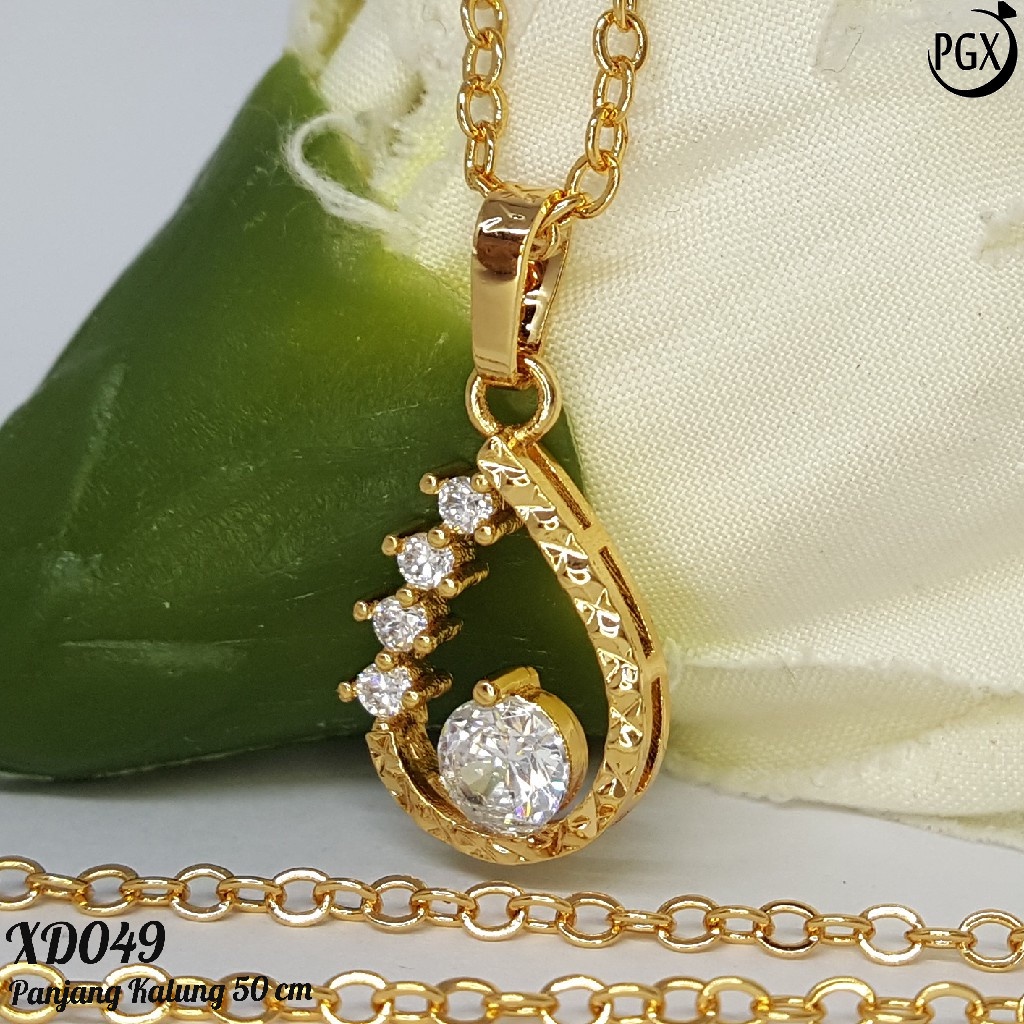 PGX Kalung Wanita Xuping Aksesoris Fashion Perhiasan Lapis Emas Premium - XD049