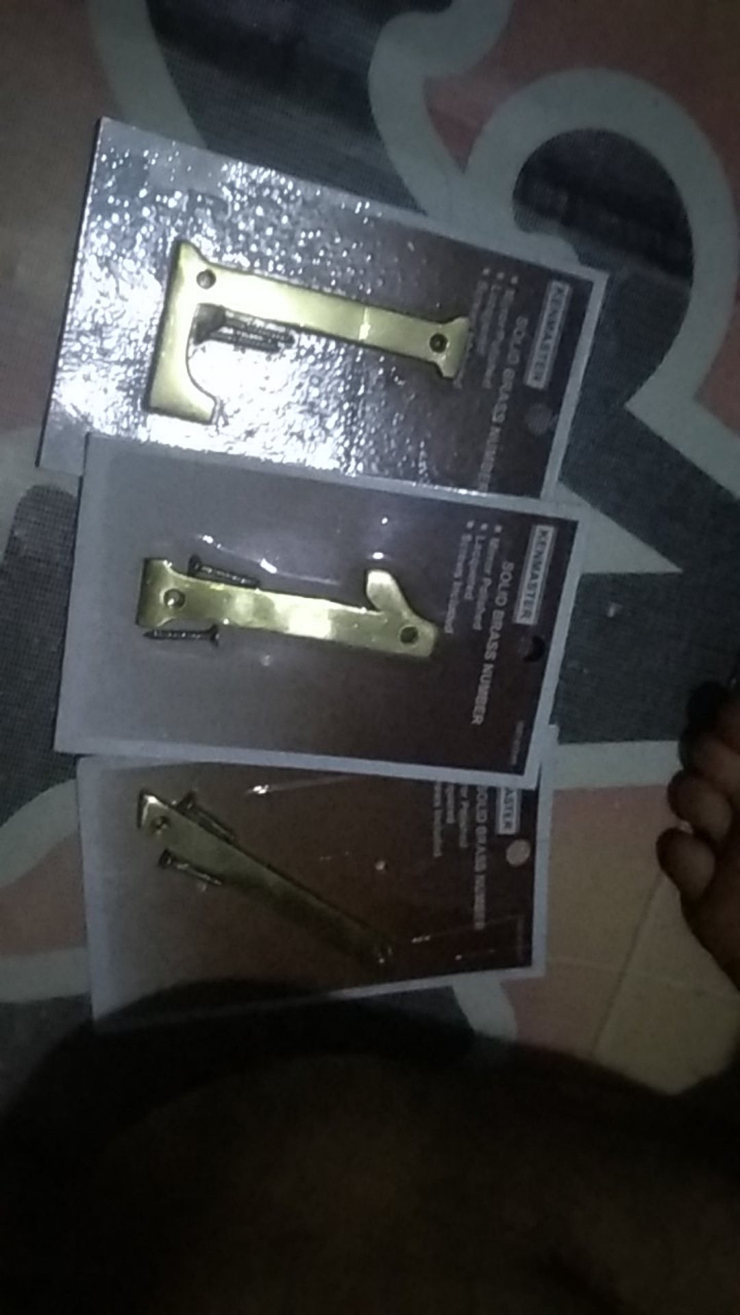 Kenmaster Huruf Kuningan Untuk Alamat Rumah - Huruf A-z Dan Garis Miring