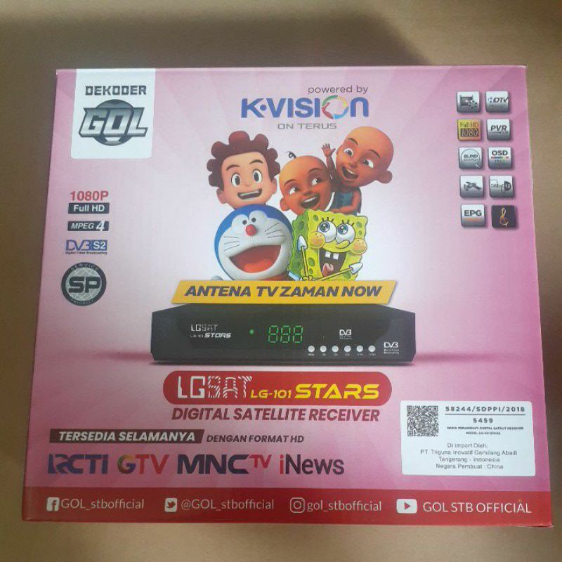 Receiver Parabola LGSAT Stars HD Gratis Voucher 50rb