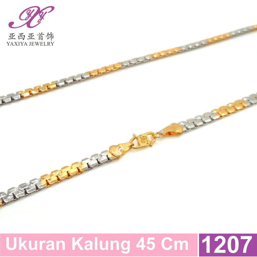 

Kalung Emas Rantai Resleting Kombinasi Perhiasan Imitasi Yaxiya 1207