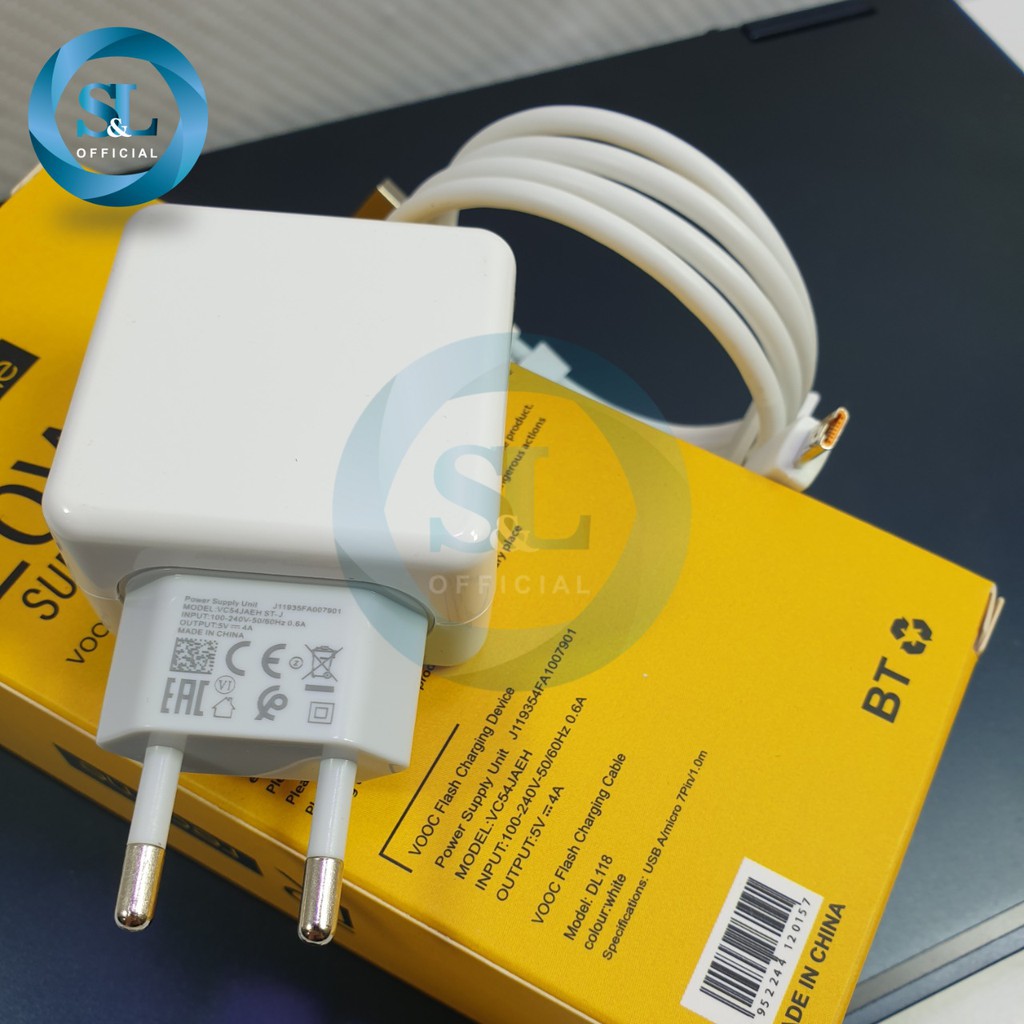 Charger Realme 20W Fast Charging Micro USB &amp; Type C Original