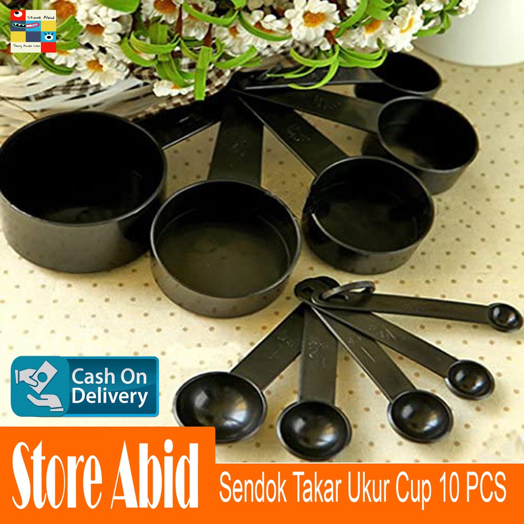 Sendok Takar Ukur Cup Measuring Spoon 10 SET IN 1