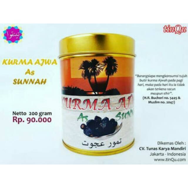 

Kurma ajwa tinqu kurma nabi