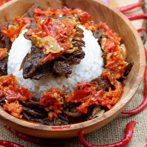

☻ 250gr Dendeng Sambal Balado Minang Pride ✼