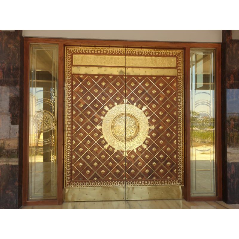 kaca dasar gold tipe inlay