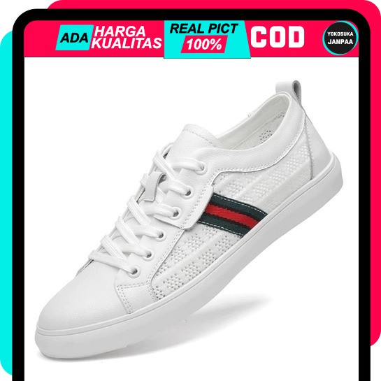 PROMO SEPATU SNEAKERS SNEKERS KETS PRIA LAKI LAKI COWOK IMPORT KOREA TERBARU ALCATRAZ SST02 COD