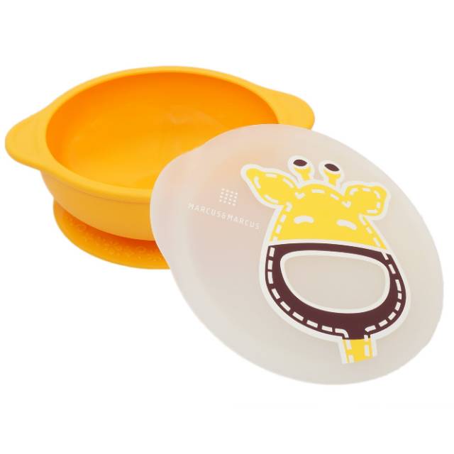 MARCUS AND MARCUS SUCTION BABY BOWL WITH LID - MARCUS&amp;MARCUS MANGKOK MPASI