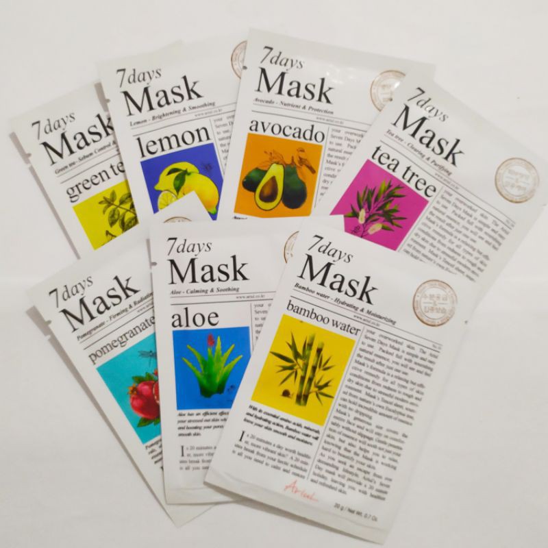 [BPOM] Ariul 7Days SheetMask // Ariul Mask Sheet 20Gr