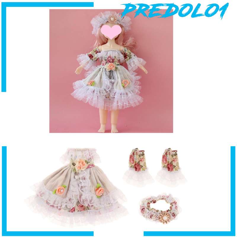 Predolo1 Dress Casual Aksesoris Boneka Bjd