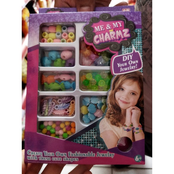 Mainan edukasi /paket set meronce manik2 membuat prakarya gelang kalung,