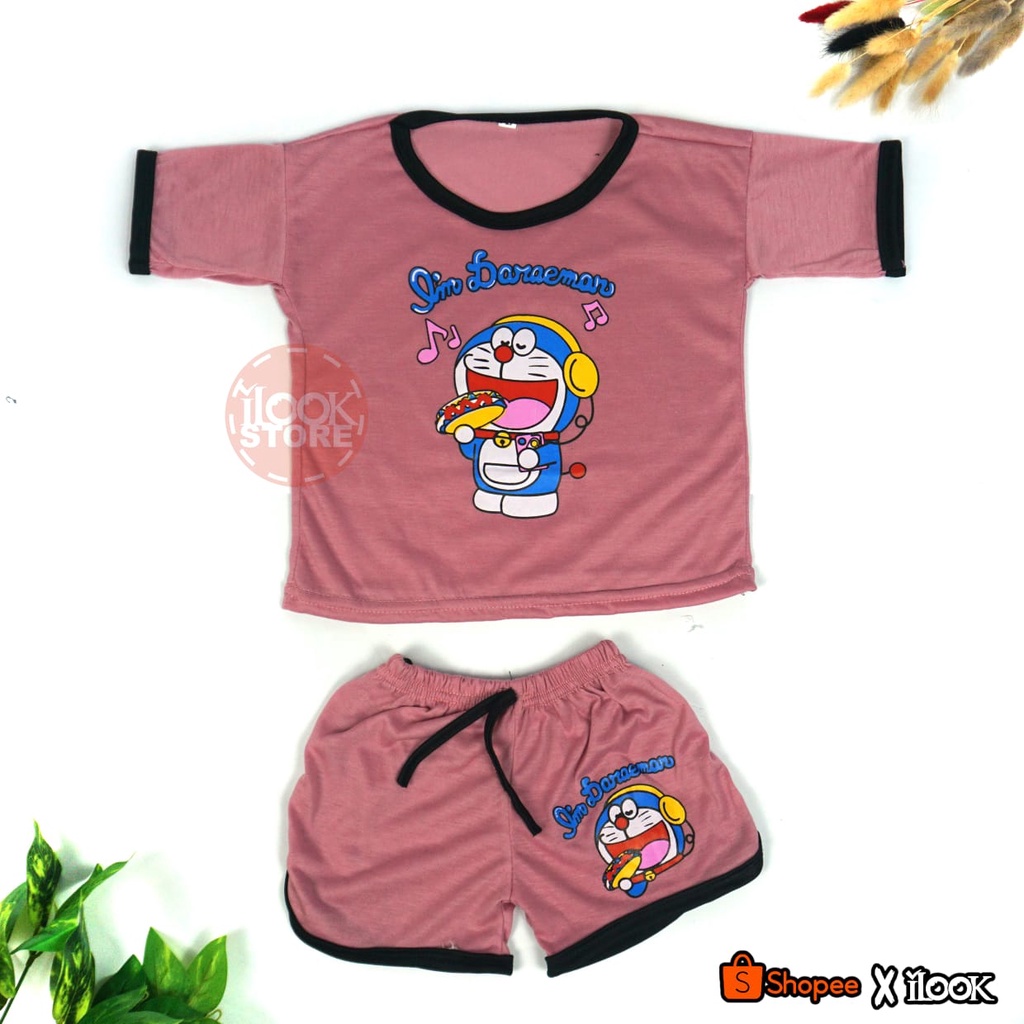 ilook | Setelan Cupa Cupa Karakter | Set Anak Balita Karakter | Setelan Playset | Setelan Anak Unisex