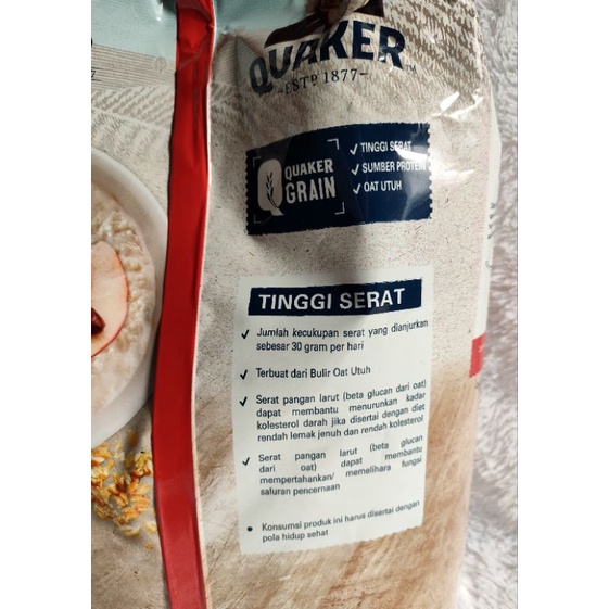 Quaker Instant Oatmeal 1,2 kgs harga promo