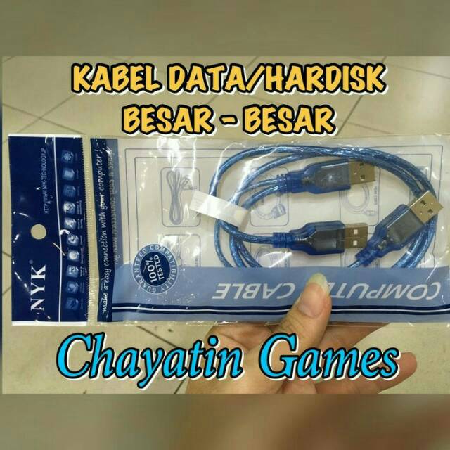 KABEL HARDISK/DATA BIRU PENDEK (BESAR-BESAR)