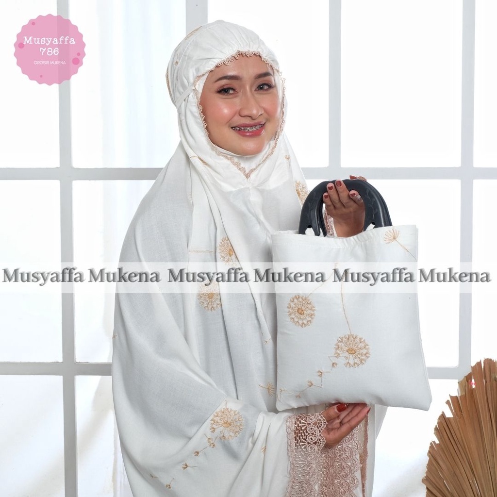 MUSYAFFA - Mukena Dewasa Lasercut Maudy 2in1