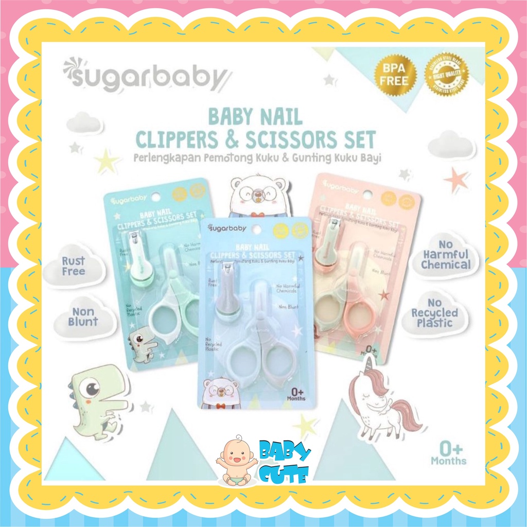 ♣︎ BABY CUTE ♣︎ SUGAR BABY GUNTING KUKU NATURE SERIES / SET GUNTING KUKU BAYI / PEDICURE SET