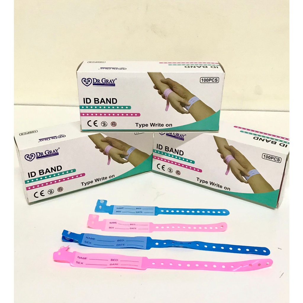 IDBand Dr.Gray Gelang pasien Gelang rawat rumah sakit opname bracellet - IDB