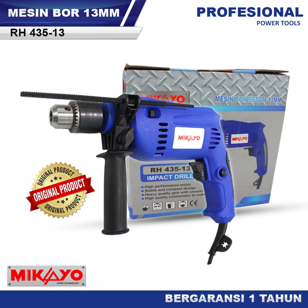 SAHABAT KELUARGA 88 - MIKAYO Mesin Bor Impact Drill RH435-13 Bor 13 Mm Dengan Tenaga Super Power