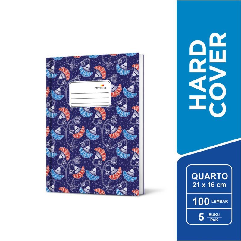 Buku Quarto / Hardcover Quarto 100 Paperline / (1buku)