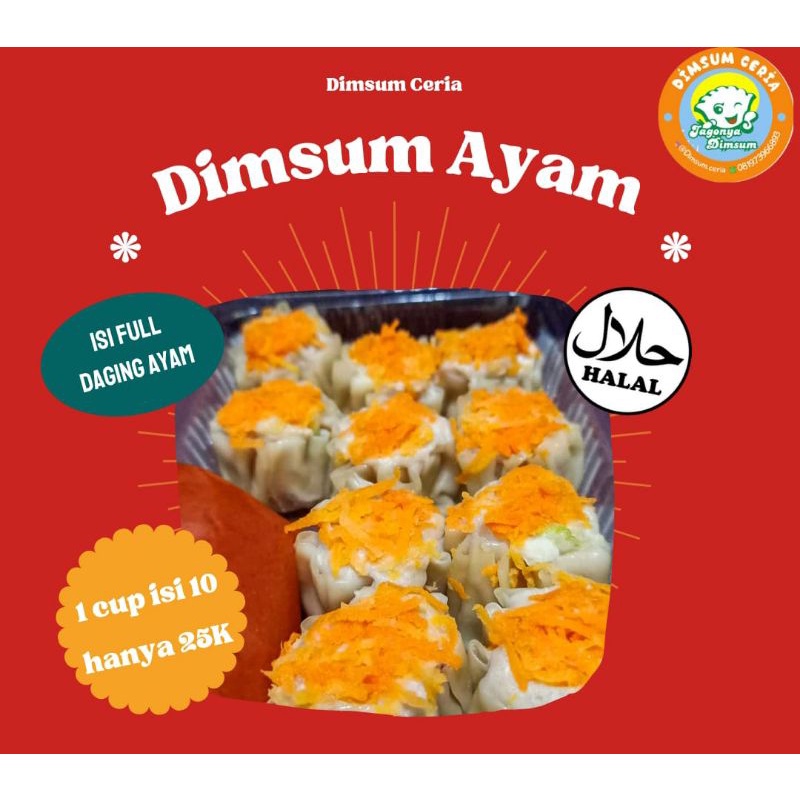 

Dimsum Full Daging Ayam Homemade isi 10pcs