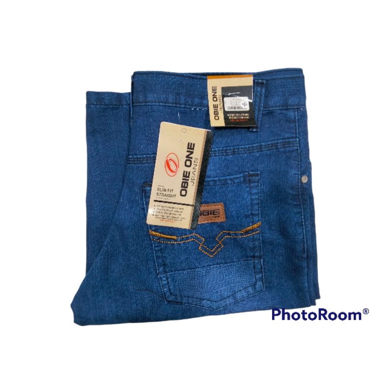 celana jeans pendek pria OBIE 7/8, kualitas DISTRO