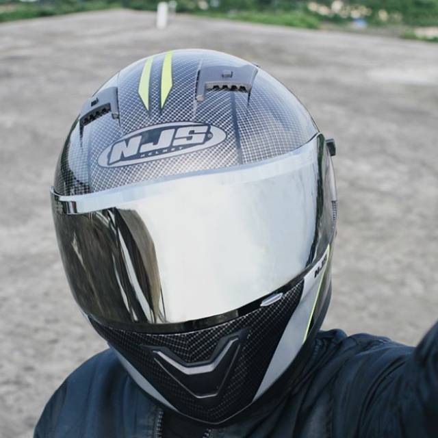VISOR IRIDIUM SILVER NJS SHADOW / KACA NJS SHADOW IRIDIUM SILVER