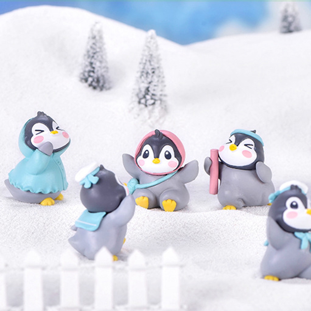 Ornamen Miniatur Hewan Pinguin Kecil Untuk Dekorasi Kerajinan