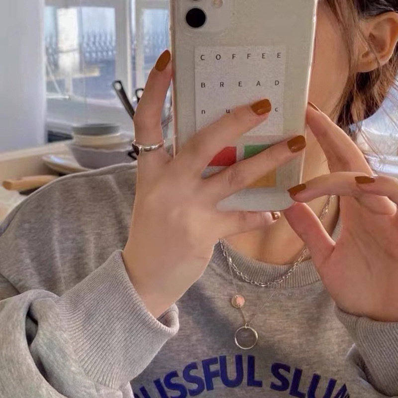 Kalung Liontin Lingkaran Geometris Berlapis Ganda Yang Modis Rantai Klavikula Rantai Logam Hip Hop Rumbai Hadiah Perhiasan Wanita