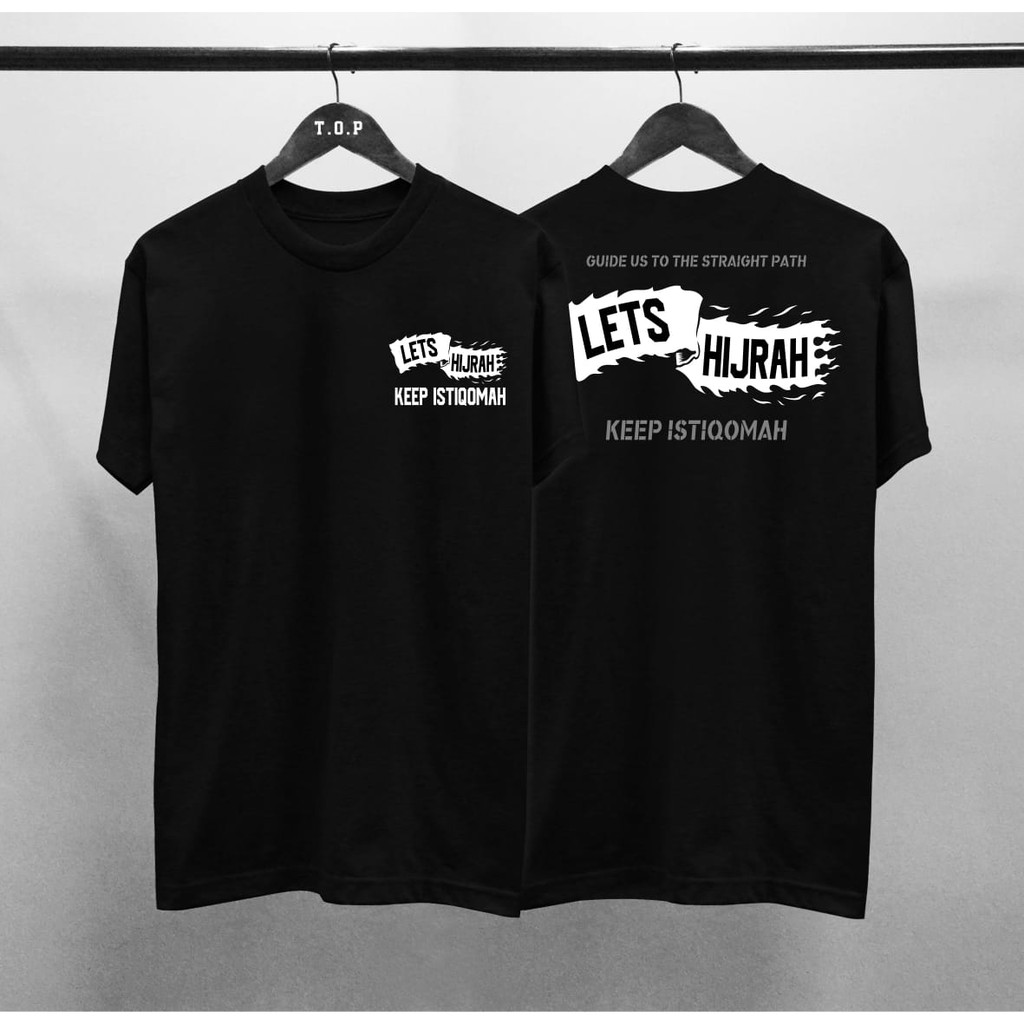 Kaos Dakwah Islami Ngaji yuk Tawheed Hijrah Muslim Distro Murah-Lets Hijrah