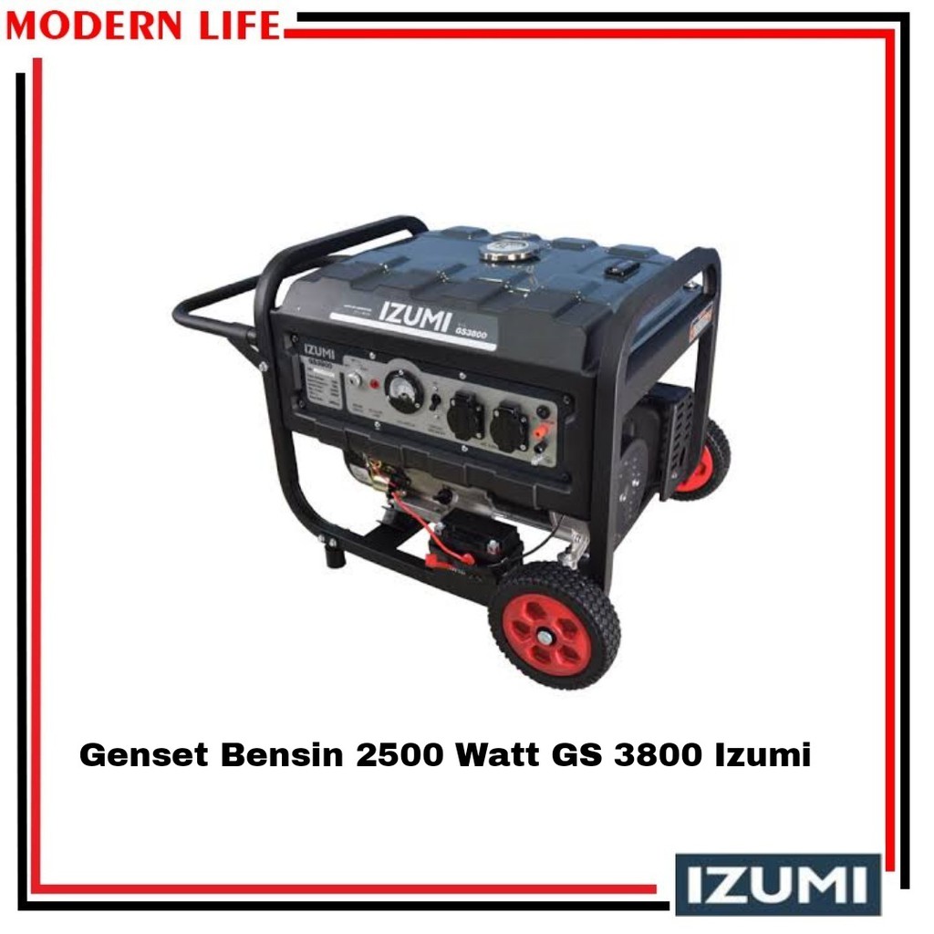 GENSET BENSIN STATER GENERATOR GASOLINE 2800WATT IZUMI GS 3800