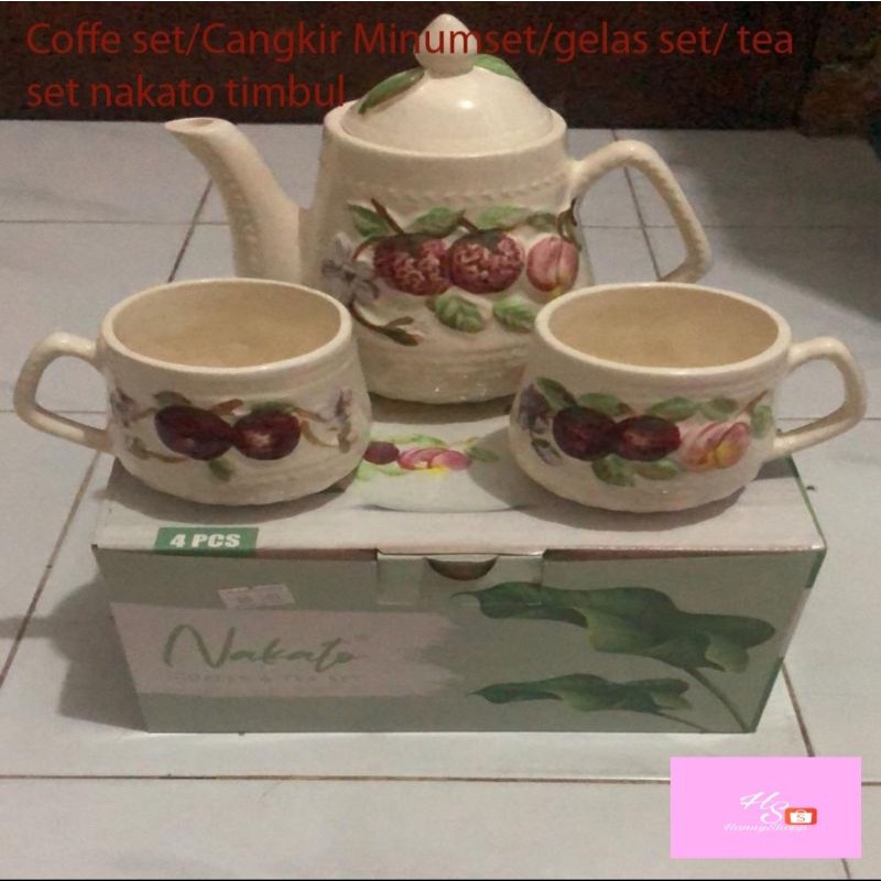 Coffee set/cangkir minumset/gelasset/ tea set nakato timbul