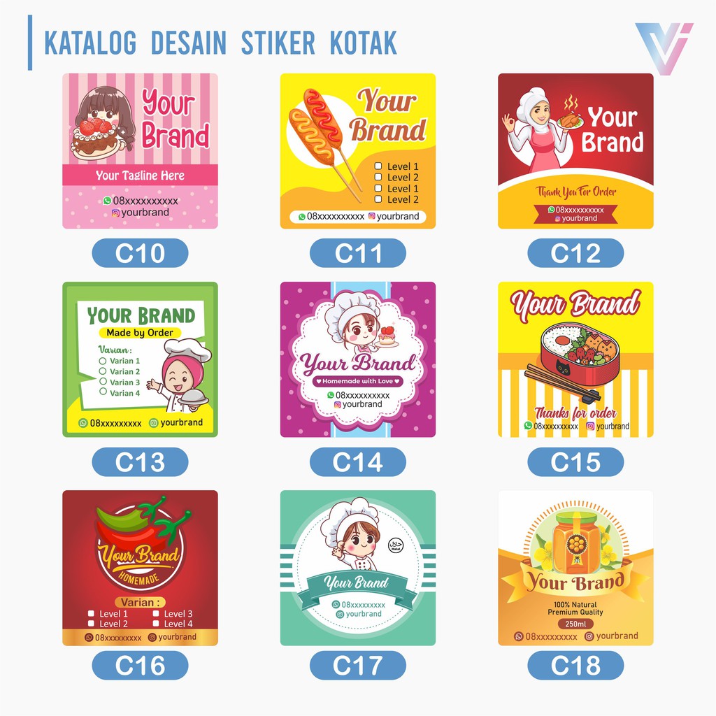 

COD Stiker Label Kemasan Usaha Custom