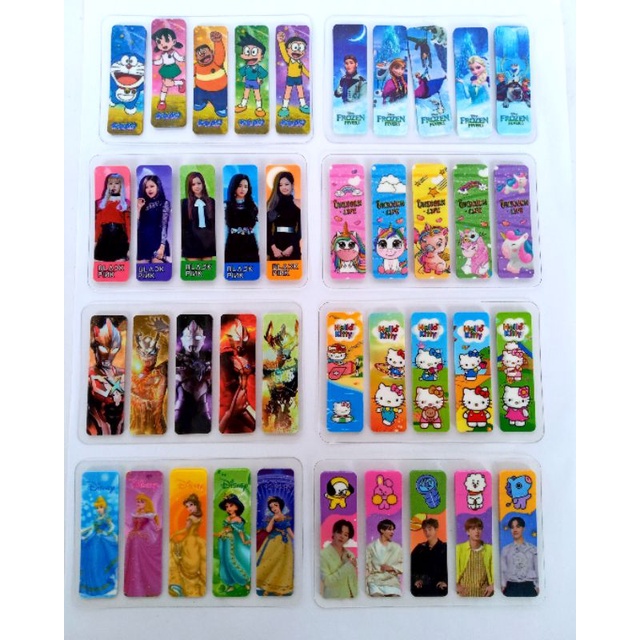 

STICK NOTES KARAKTER 1PCS/PEMBATAS TEMPEL KARAKTER