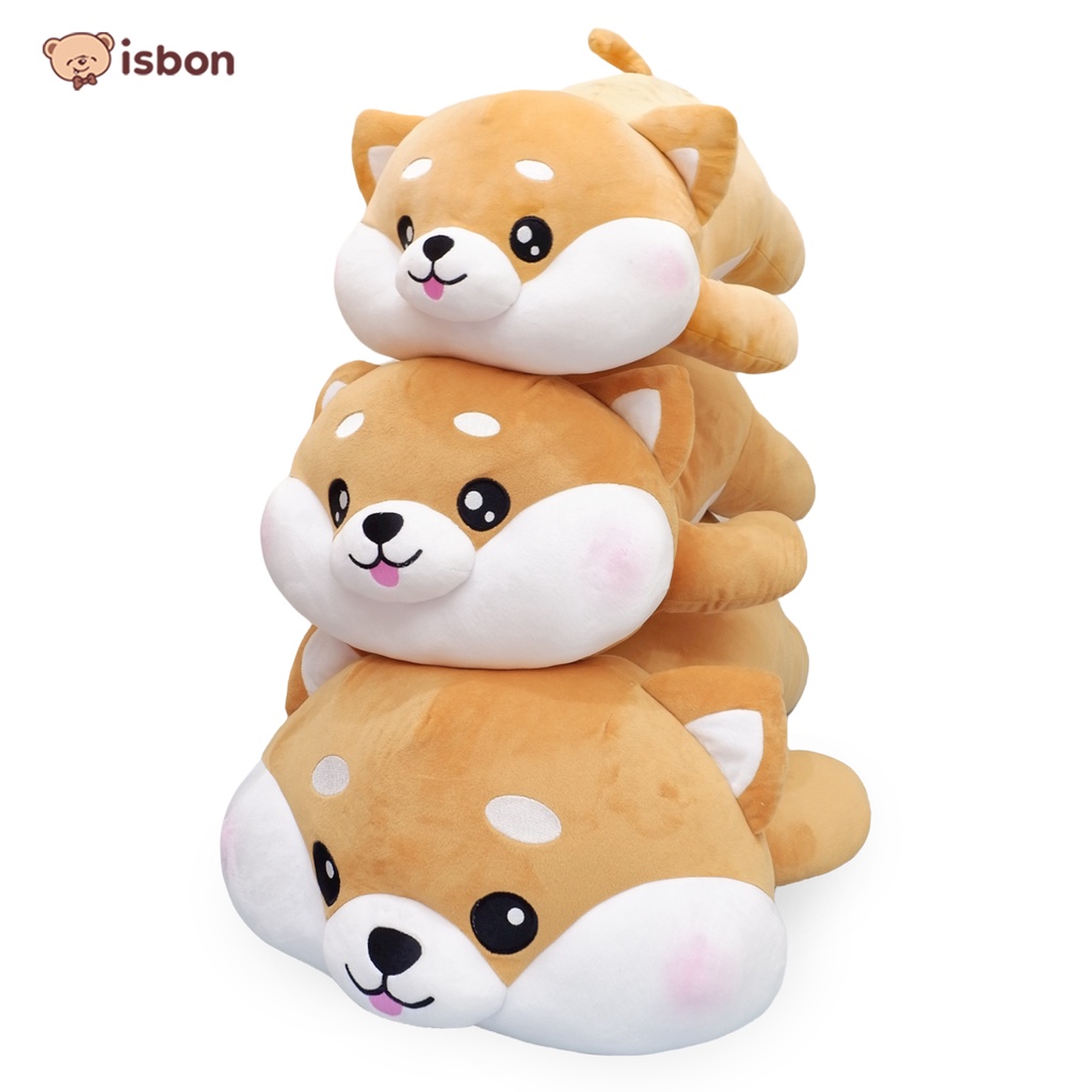 Boneka Shiba inu anjing Dog squisy ly shiba Coklat Tan  Cocok Untuk bantal Guling Bahan Halus dan Lembut By ISTANA BONEKA