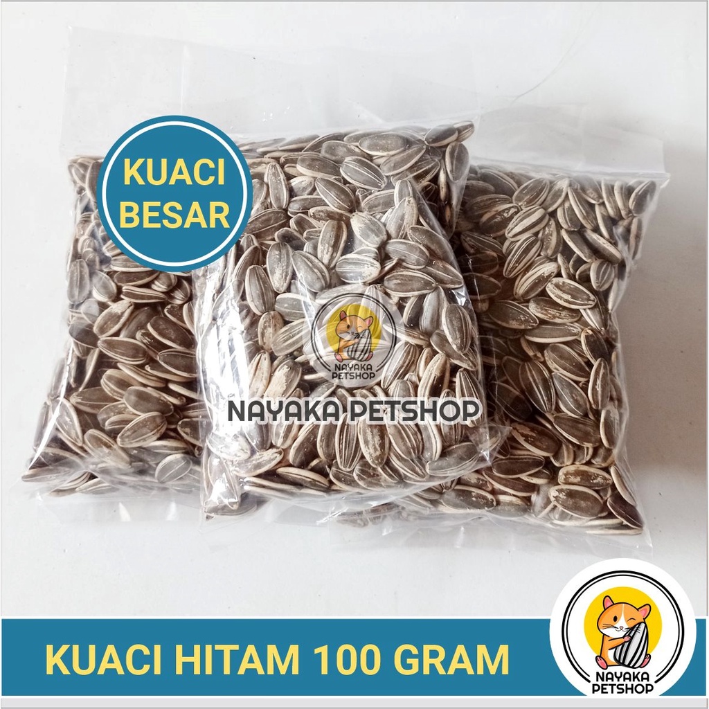 Kuaci Hamster Hitam 100 gr Snack Makanan Hamster Pakan Murah