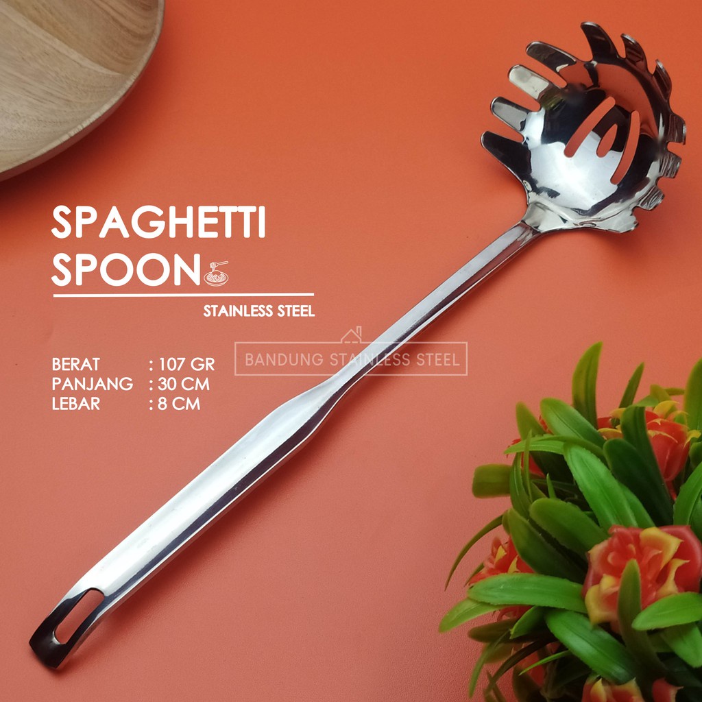 SPAGHETTI SPOON SUTIL UTENSILE SENDOK GARPU SPAGETTI STAINLEES