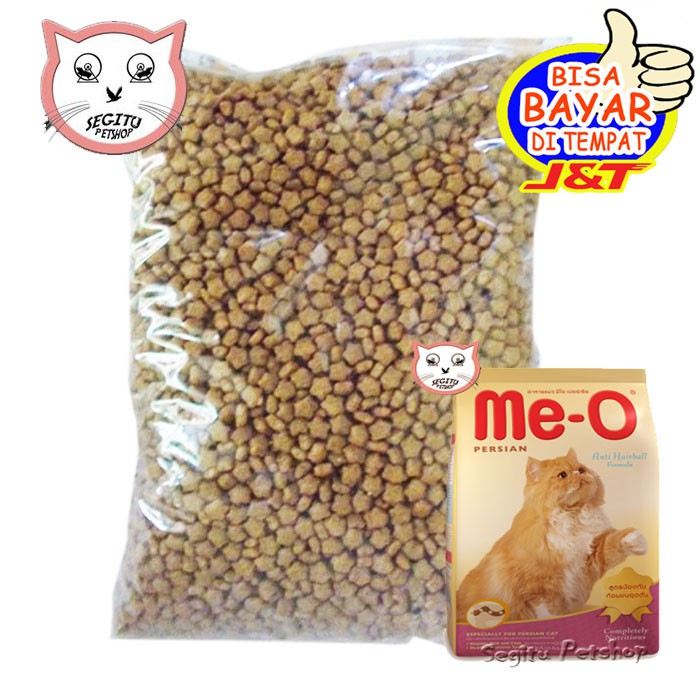 Makanan Kucing Me O Cat Food Meo Persian Repack 500gr Shopee