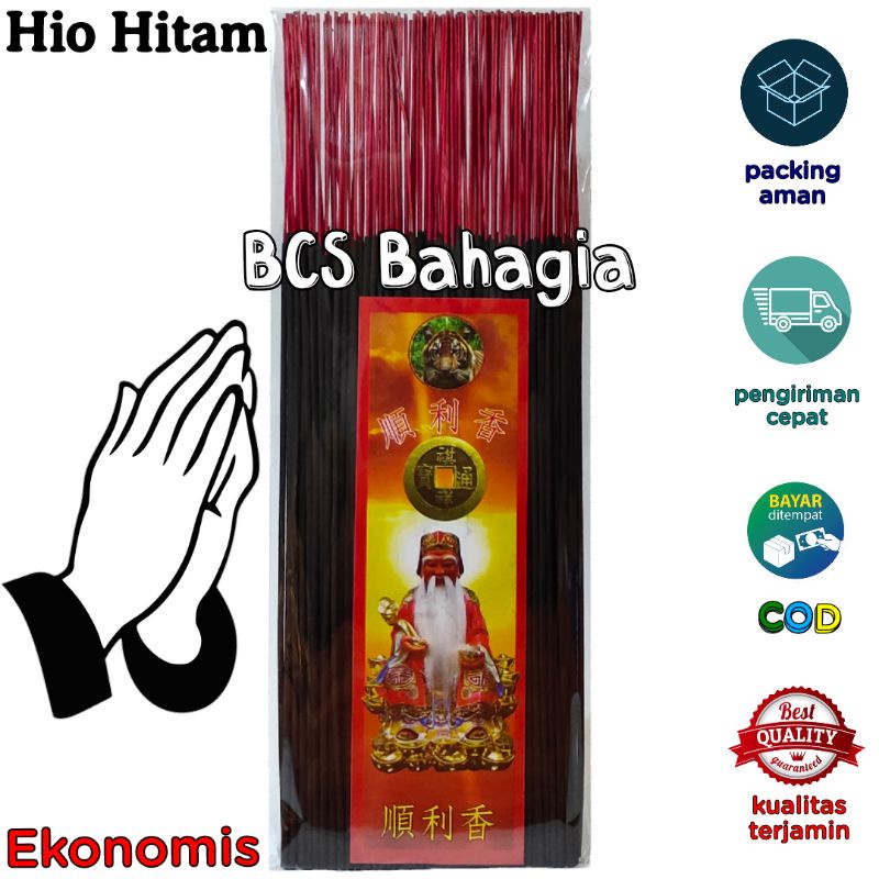 Hio Dupa Hitam Stik Halus Murah Ekonomis Black Incense Stick