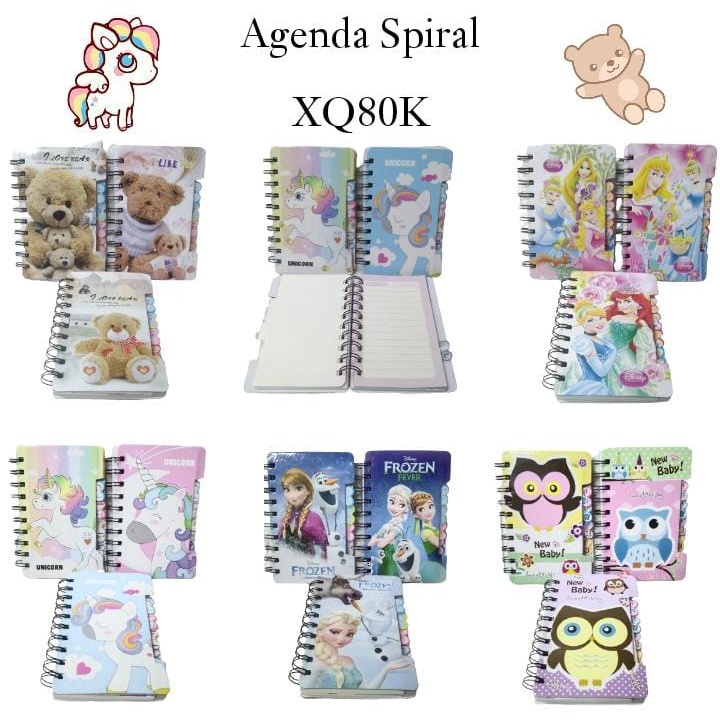 

AS888 - Buku Diary Spiral DENGAN INDEX KARAKTER KARTUN UKURAN 14,5 CM X 9,5 CM (80K)