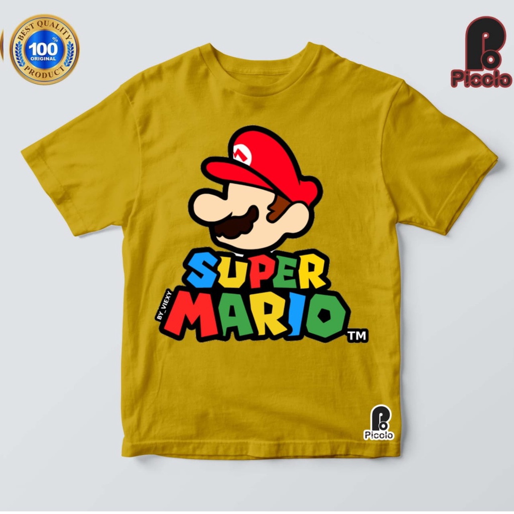 BAJU ANAK KAOS ANAK SUPER MARIO BAHAN PREMIUM